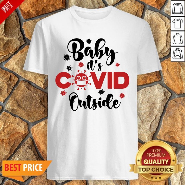 Premium Baby It’s Covid Outside Christmas Shirt