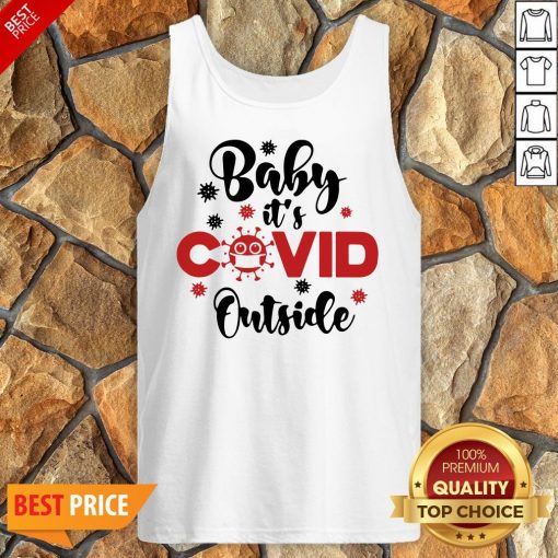 Premium Baby It’s Covid Outside Christmas Tank Top
