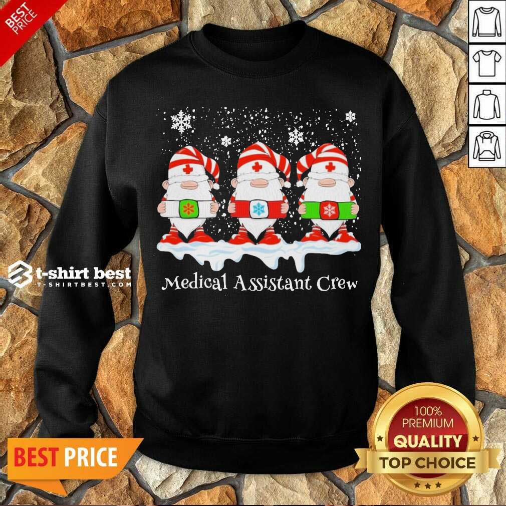 Gnome Nurse Medical Assistant Crew Merry Christmas 2020 Sweatshirt - Design By 1tees.com