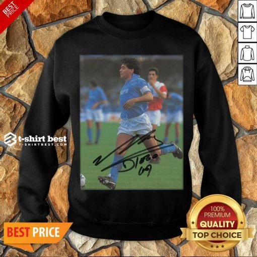 Rip Diego Maradona Legend Never Die Signature Sweatshirt - Design By 1tees.com