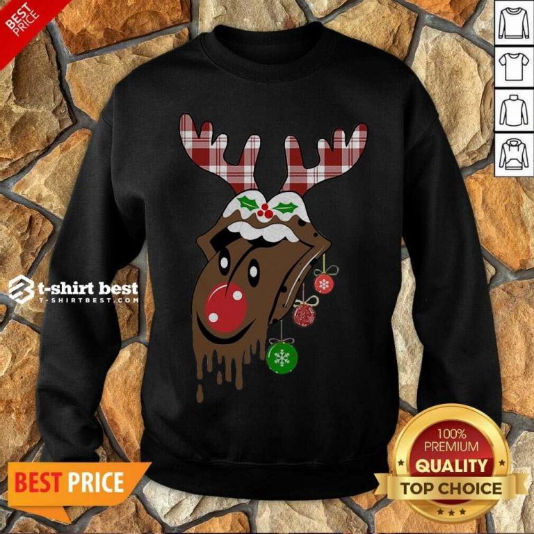Reindeer Rolling Stones Merry Christmas Sweatshirt- Design By 1tees.com