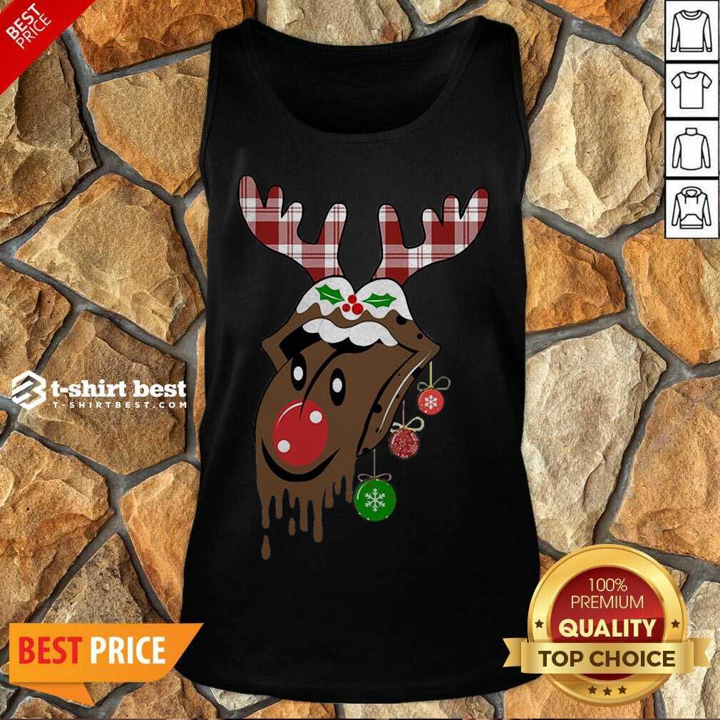 Reindeer Rolling Stones Merry Christmas Tank Top - Design By 1tees.com