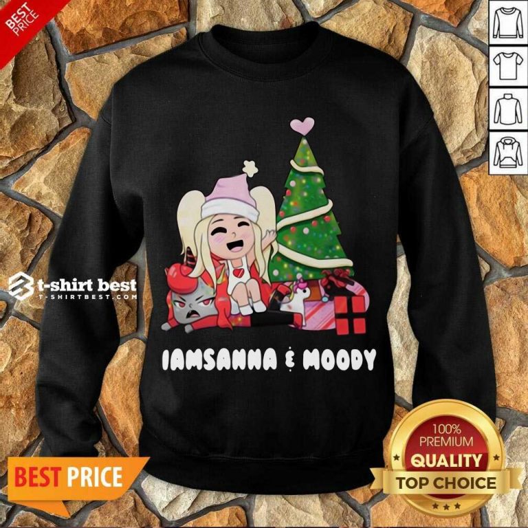 Sanna Iamsanna E Moody Christmas Sweatshirt - Design By 1tees.com