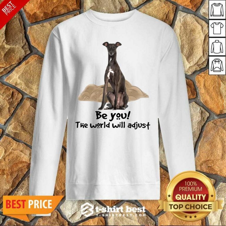 Top Greyhound Be You The World Will Adjust Sweatshirt
