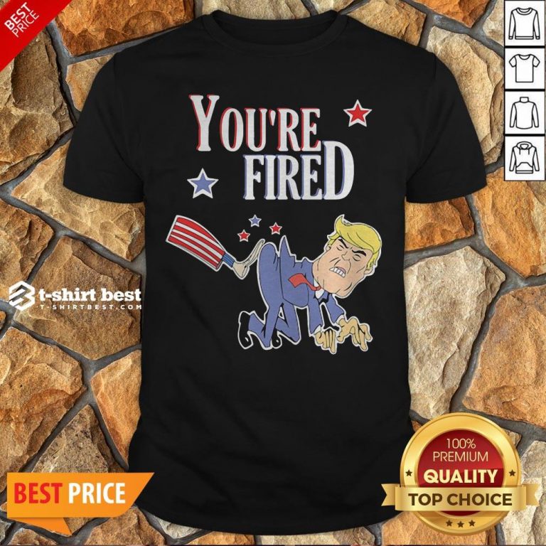 Top You’re Fired Donald Trump American Flag Shirt