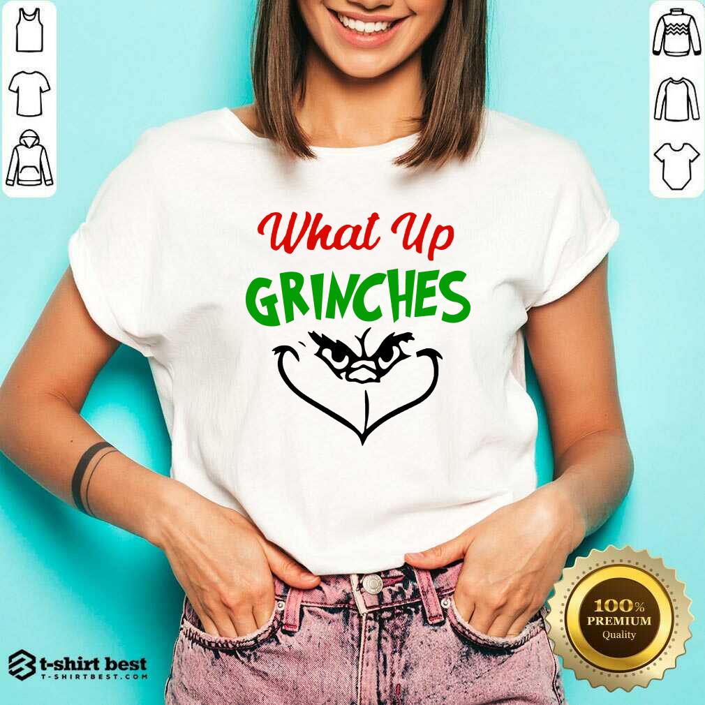 What Up Grinches Christmas V-neck - Design By 1tees.com