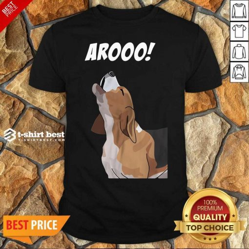 Funny Aroo Beagle Shirt - Design By 1tees.com
