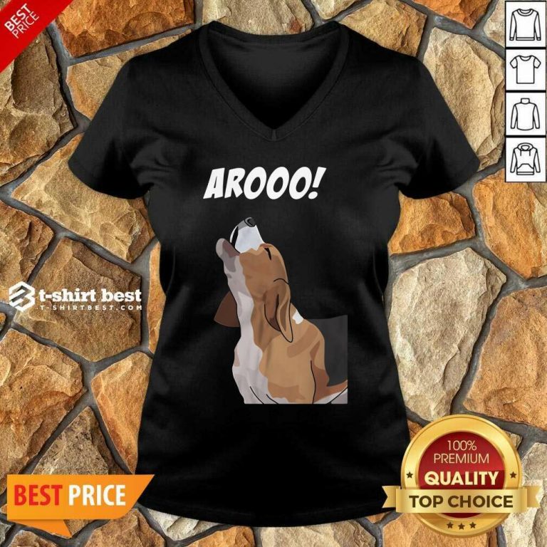 Aroo Beagle V-neck - Design By 1tees.com