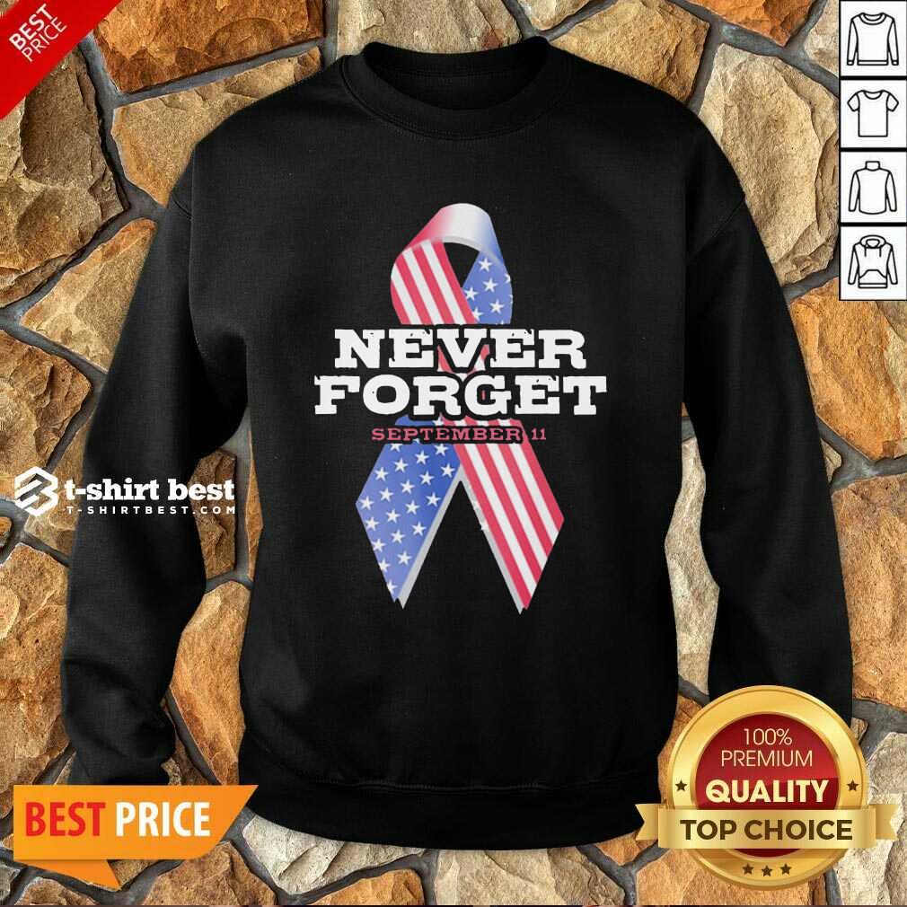Breast Cancer American Never Forget September 11 Sweatshirt - Design By 1tees.com