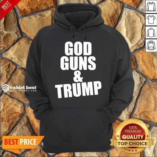God Guns And Trump American Flag Hoodie - Design By 1tees.com