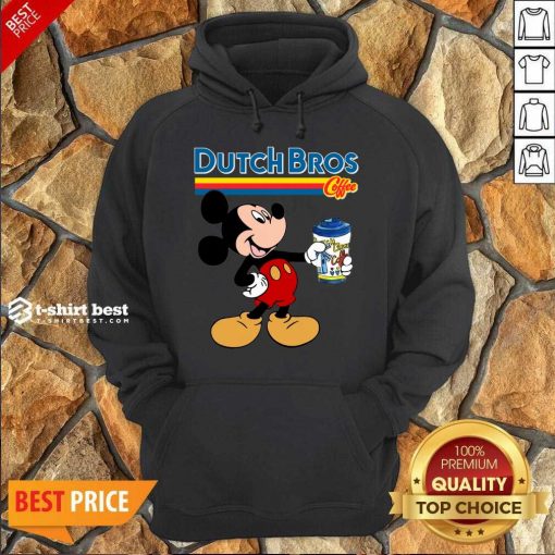 Mickey Mouse Drink Dutch Bros Coffee Hoodie - Design By 1tees.com