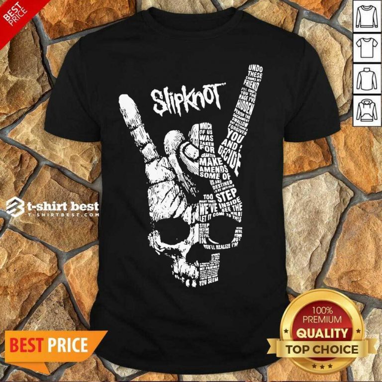 Good Rock Hand Skull Slipknot Shirt - Design By 1tees.com