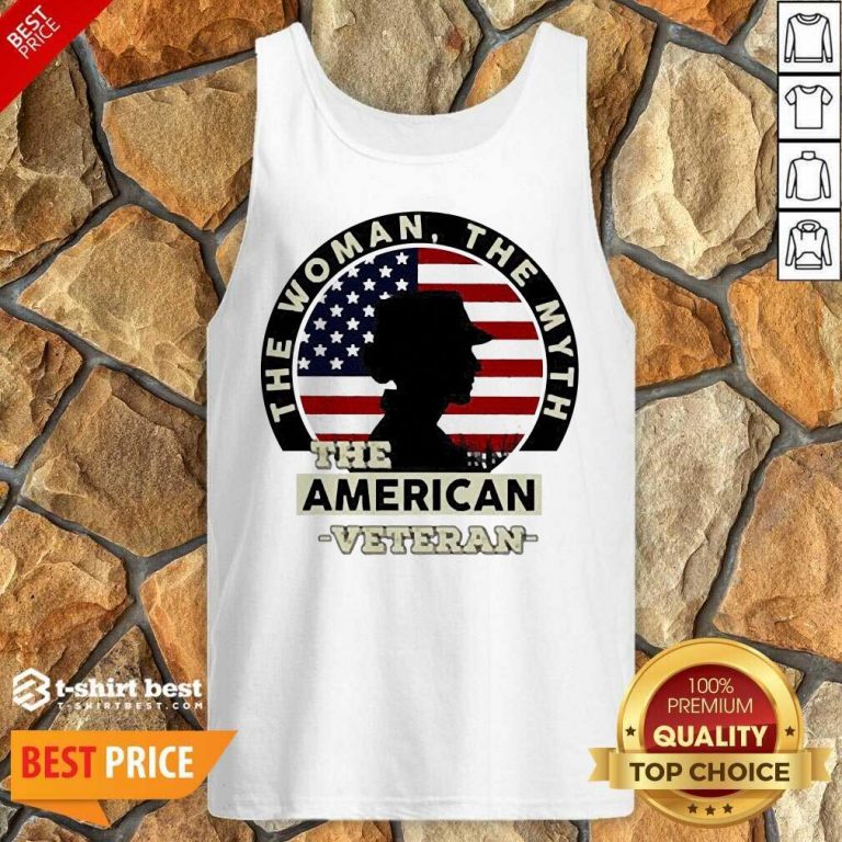 The Woman The Myth The American Veteran Tank Top - Design By 1tees.com