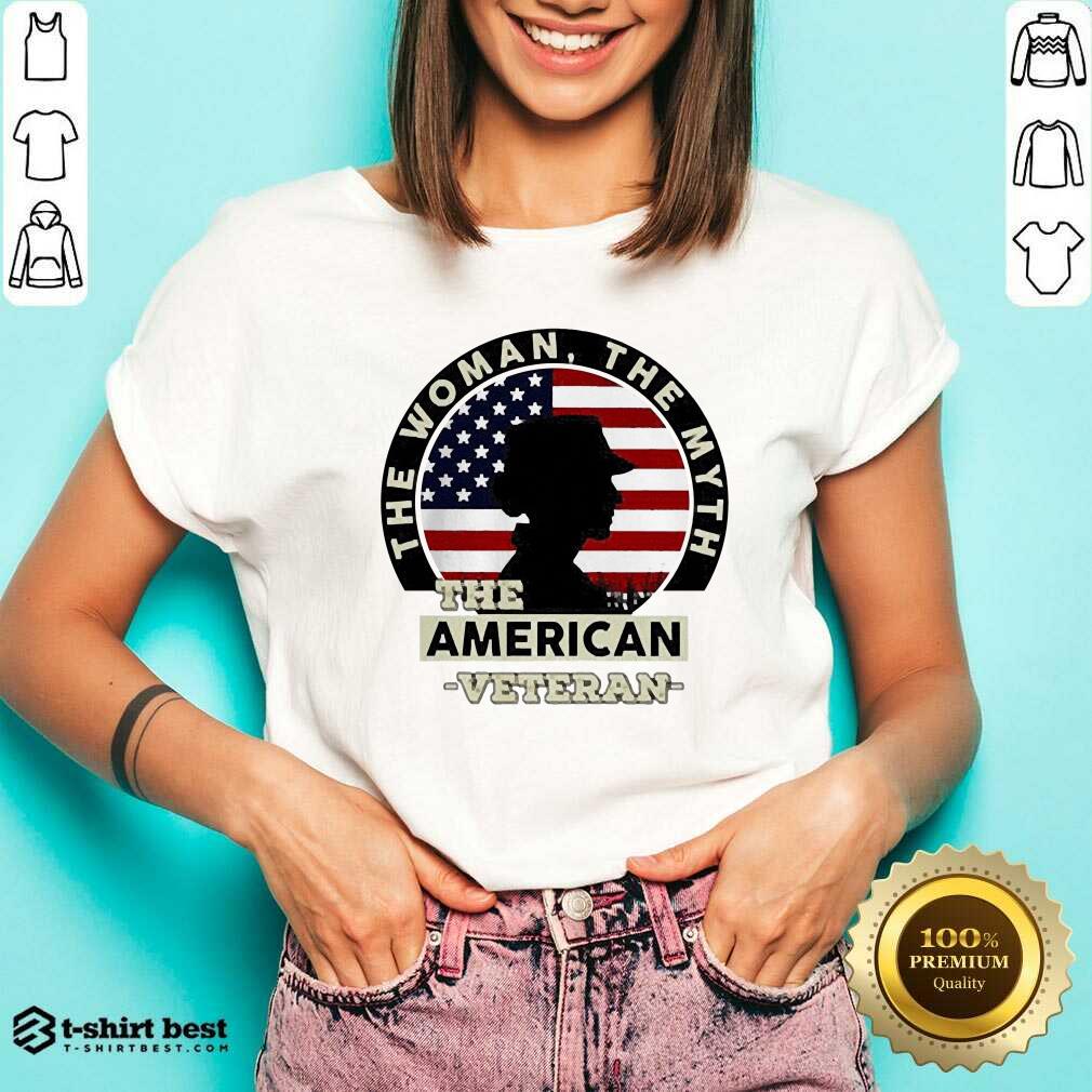 The Woman The Myth The American Veteran V-neck - Design By 1tees.com