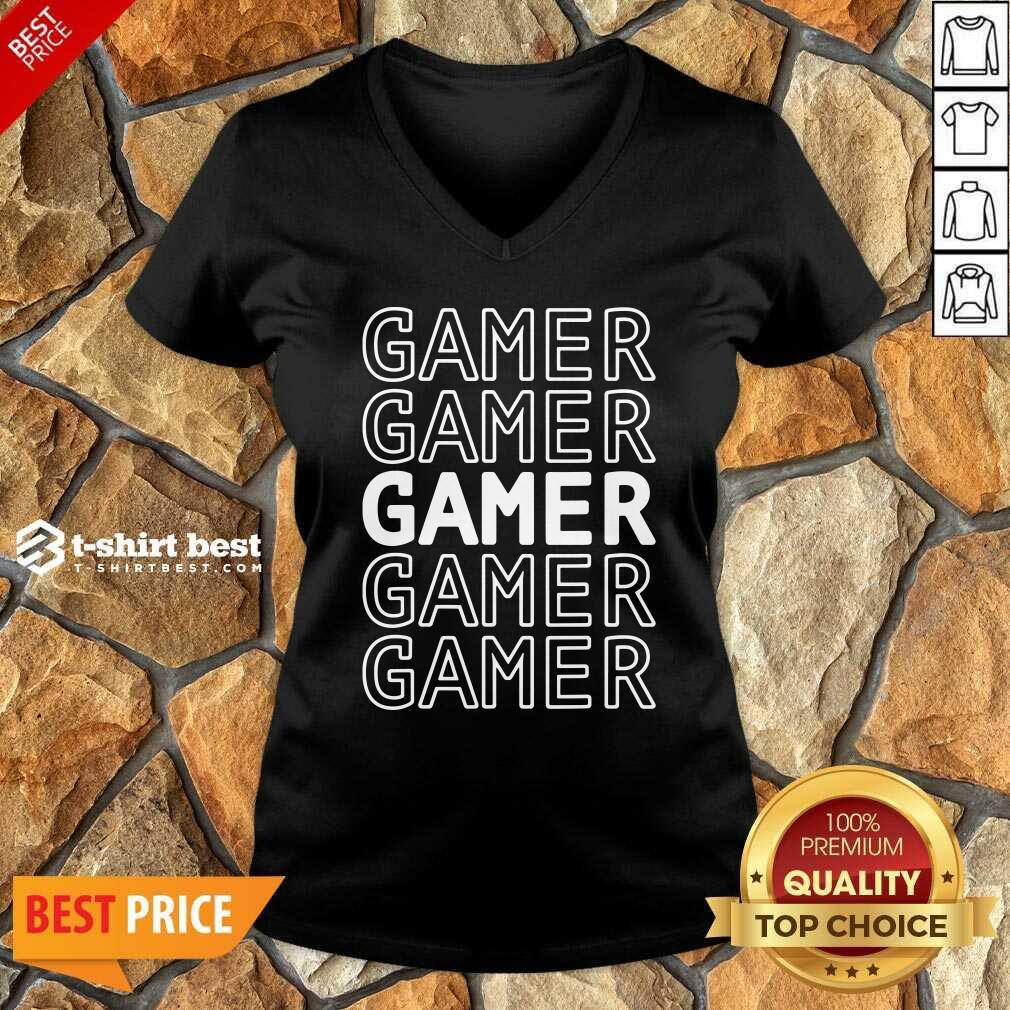 Gaming Gamer V-neck - Design By 1tees.com