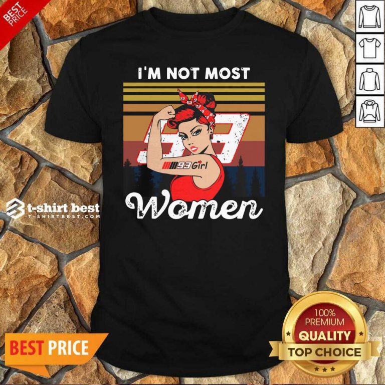 Strong Girl Mm93 Marc Marquez I’m Not Most Women Vintage Retro Shirt - Design By 1tees.com
