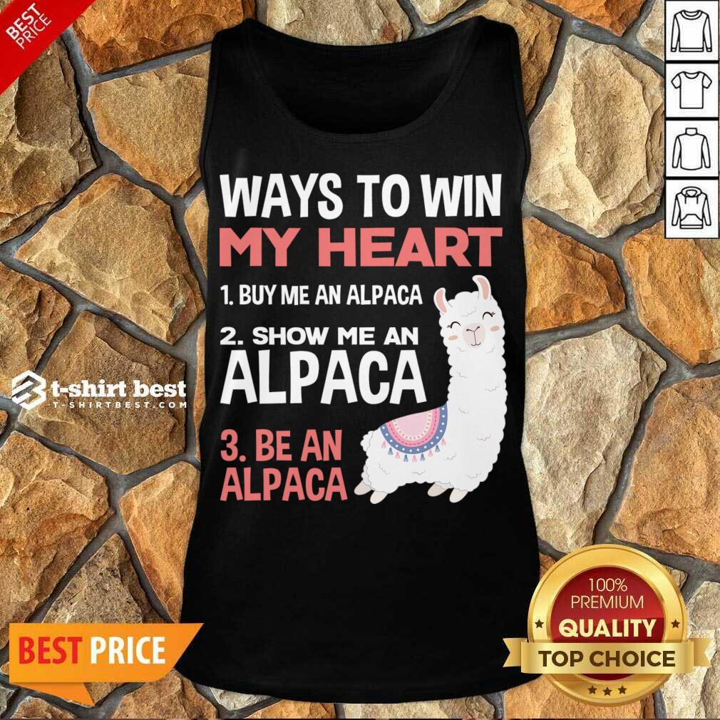 llama Alpaca Heart Love Animals Sweet Children Tank Top - Design By 1tees.com