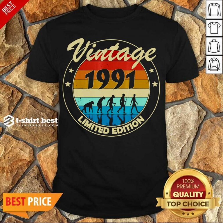 Hot Vintage 1991 Birthday Shirt - Design By 1tees.com