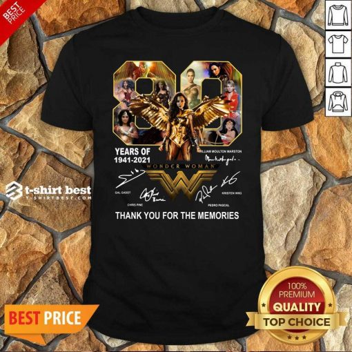 80 Years Of Wonder Woman Thank You For The Memories Shirt - Design By 1tees.com