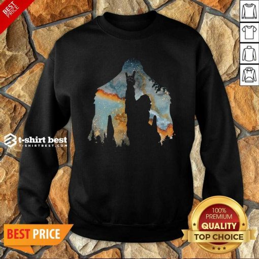 Bigfoot Rock And Roll Sweatshirt - Design By 1tees.com