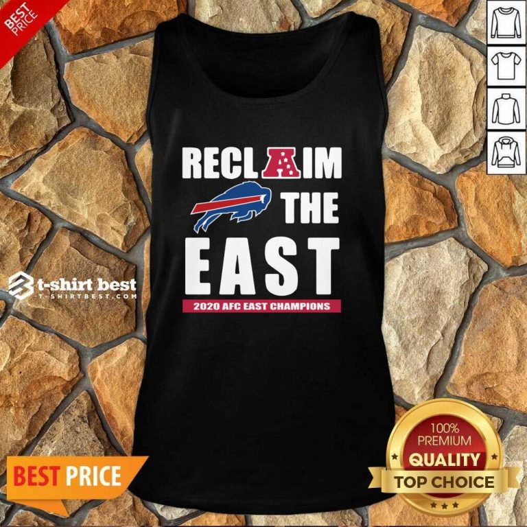 Buffalo Bills Reclaim The East 2020 AFC East Champions Tank Top - Design By 1tees.com