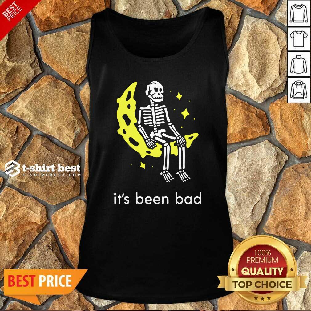 Skeleton Its Been Bad V-neck - Design By 1tees.com
