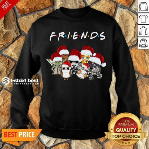 Nice Star Wars Darth Vader Baby Yoda And Friends Christmas Long Sleeve Sweatshirt - Design By 1tees.com