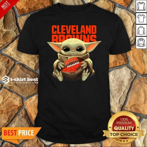 Official Baby Yoda Hug Rugby Cleveland Browns Shirt - Design By 1tees.com