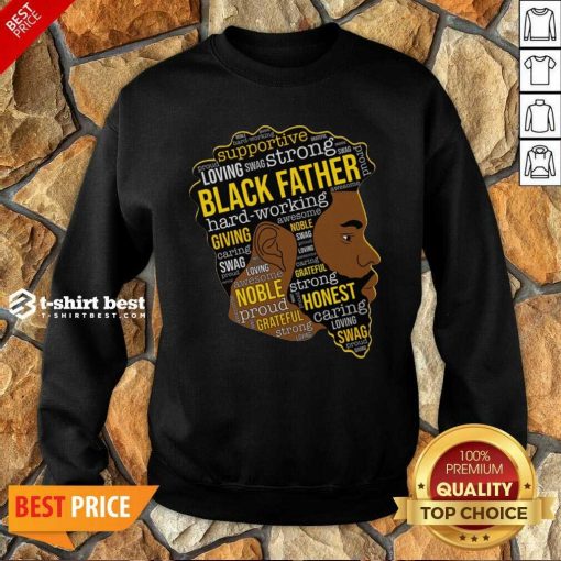 Black Father Giving Working Sweatshirt - Design By 1tees.com