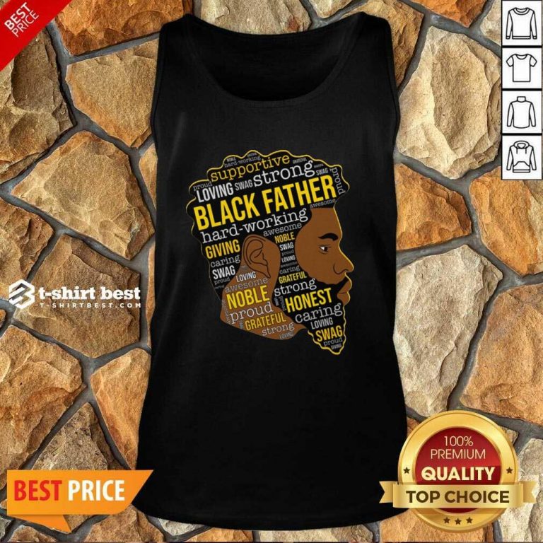 Black Father Giving Working Tank Top - Design By 1tees.com