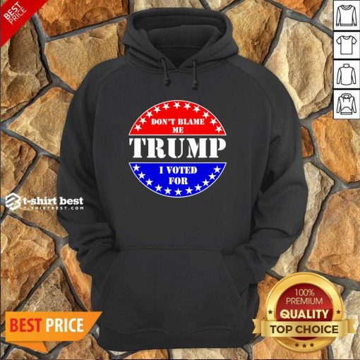 Don’t Blame Me I Voted For Trump Hoodie - Design By 1tees.com