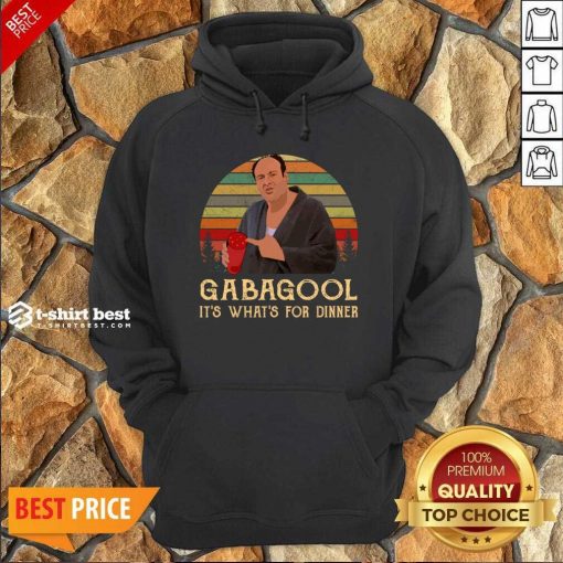 Gabagool It’s What’s For Dinner Vintage Hoodie - Design By 1tees.com