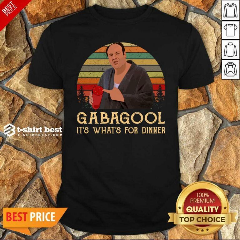 Official Gabagool It’s What’s For Dinner Vintage Shirt - Design By 1tees.com