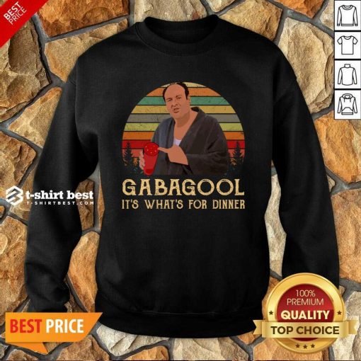 Gabagool It’s What’s For Dinner Vintage Sweatshirt - Design By 1tees.com