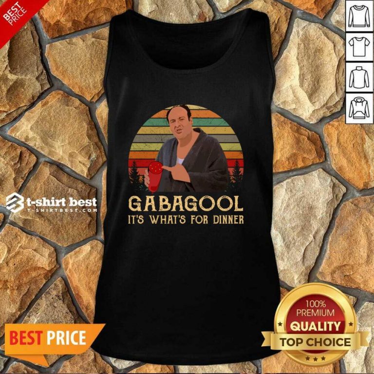 Gabagool It’s What’s For Dinner Vintage Tank Top - Design By 1tees.com