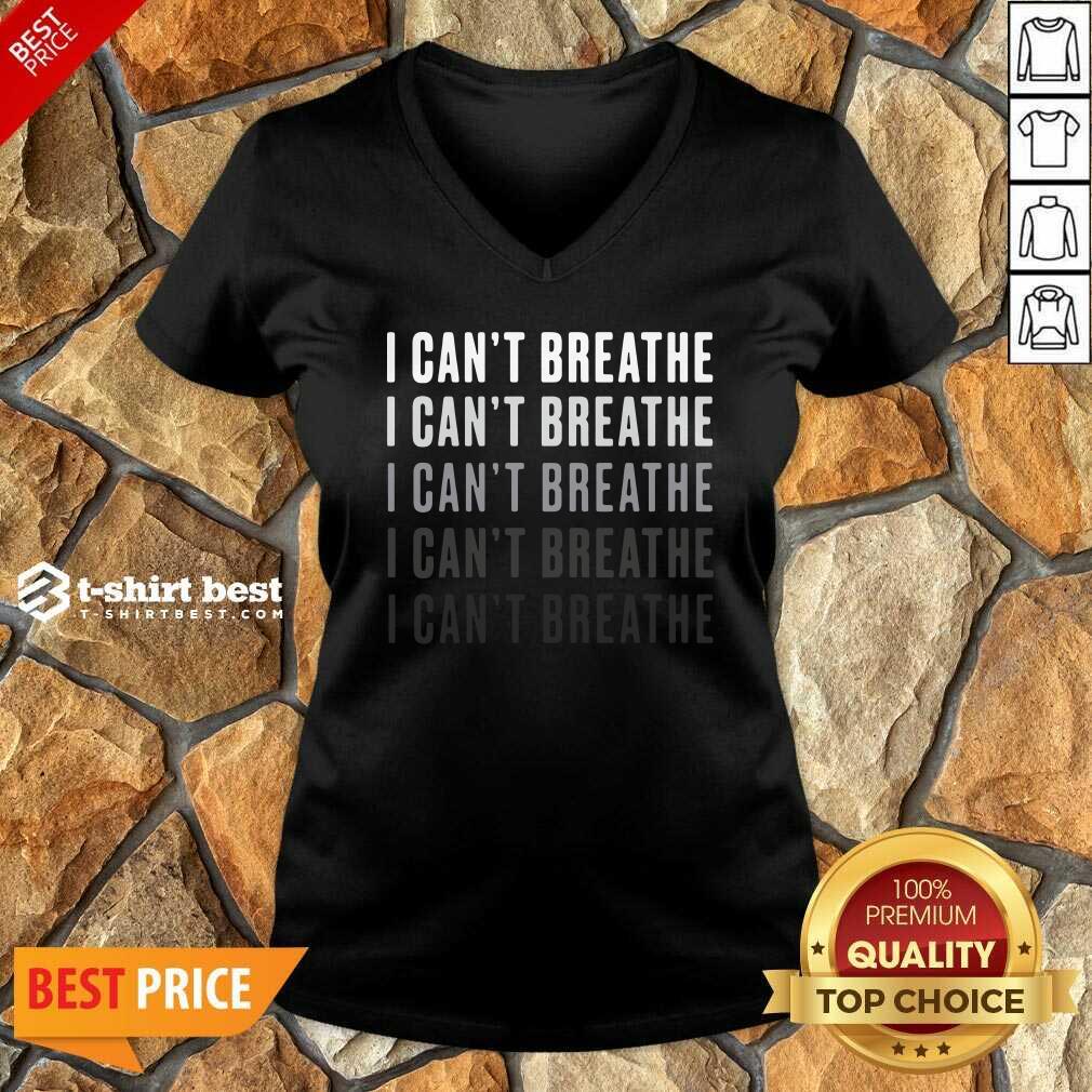 I Can’t Breathe Vintage V-neck - Design By 1tees.com