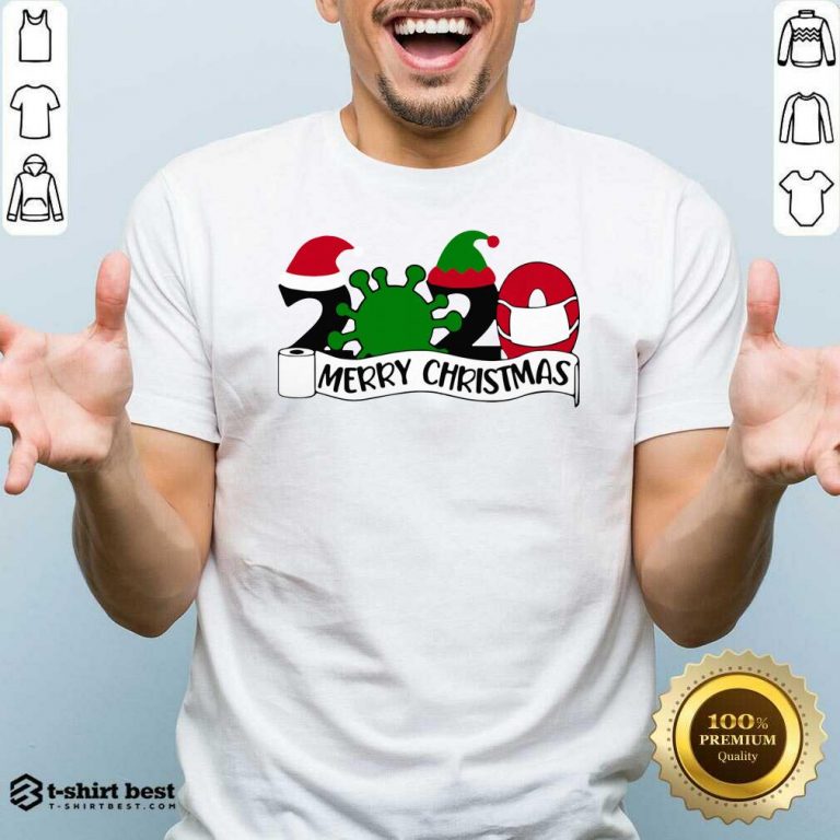 Official Merry Christmas 2020 Santa Elf Coronavirus Shirt - Design By 1tees.com