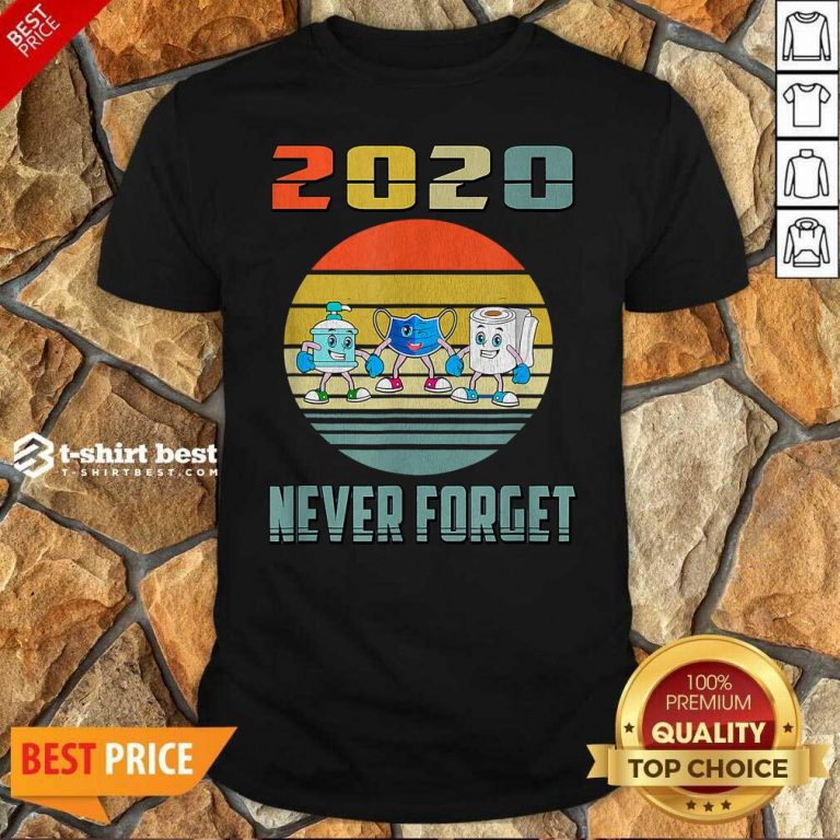 Official Never Forget 2020 Mask Toilet Paper Vintage Shirt - Design By 1tees.com