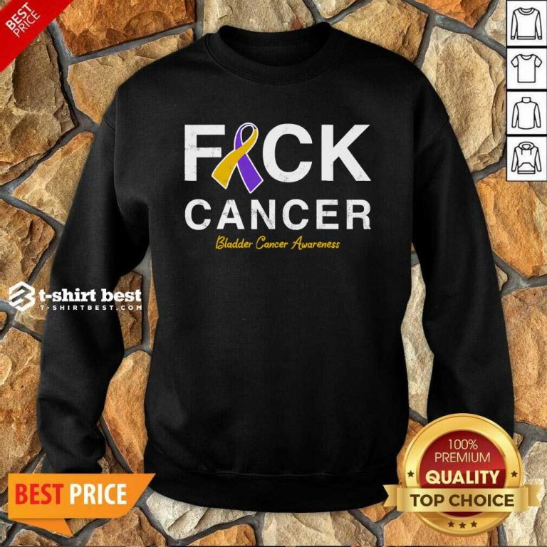 Raise Support Bladder Ribbon Cancer Awareness Pun Sweatshirt - Design By 1tees.com
