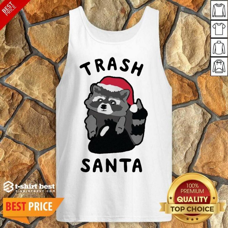 Trash Santa Merry Christmas Tank Top - Design By 1tees.com