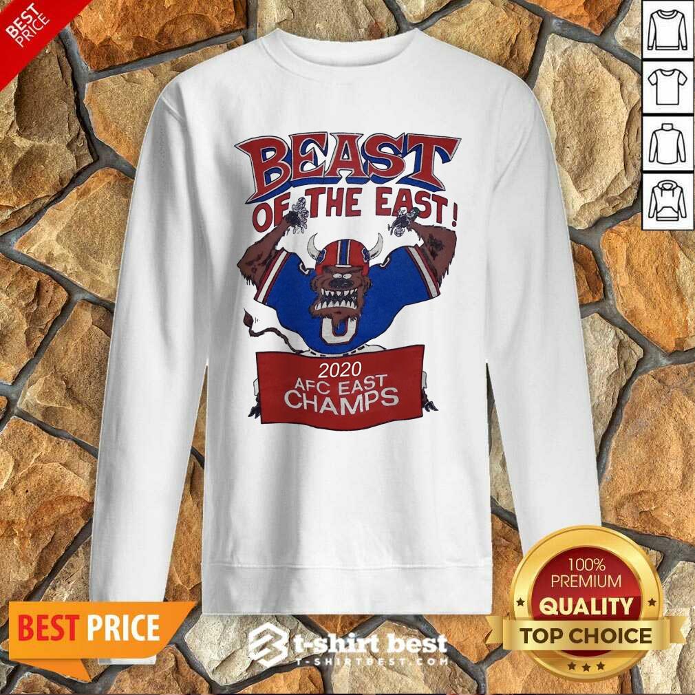 Beast Of The East 2020 Afc East Champs Sweatshirt - Design By 1tees.com