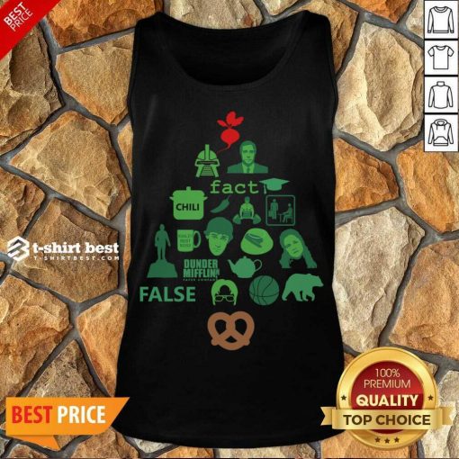 Dunder Mifflin The Office Christmas Tree Tank Top - Design By 1tees.com