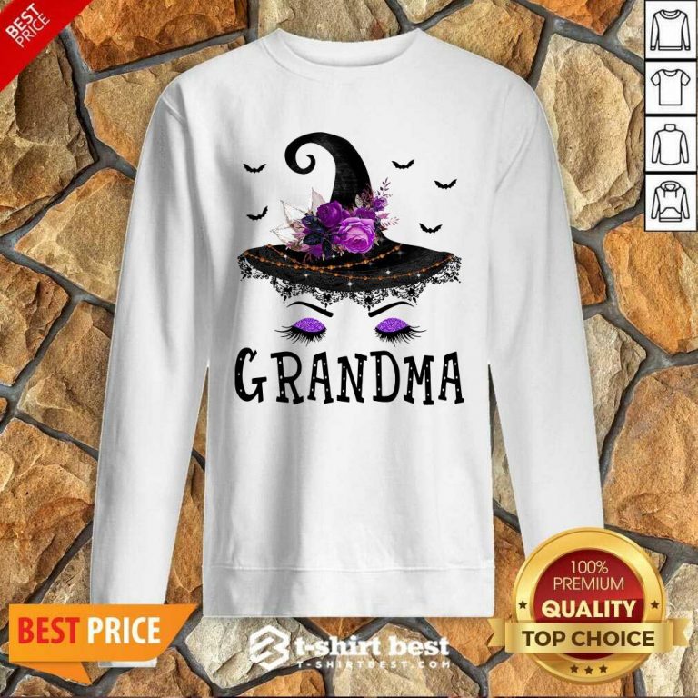 Grandma Witch Hat Halloween Sweatshirt - Design By 1tees.com