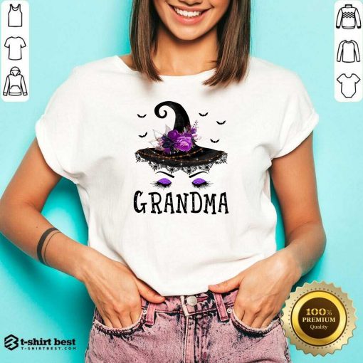 Grandma Witch Hat Halloween V-neck - Design By 1tees.com
