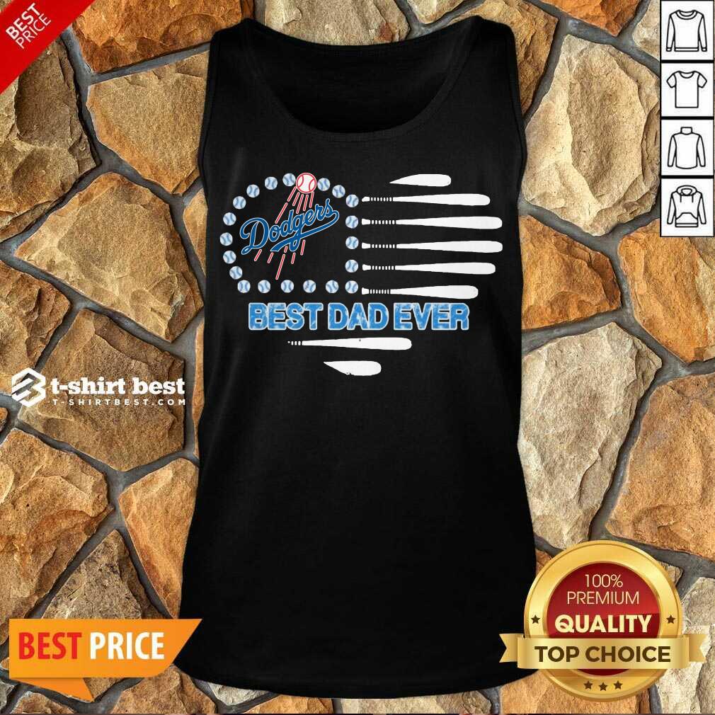 Los Angeles Dodgers Best Dad Ever Tank Top - Design By 1tees.com