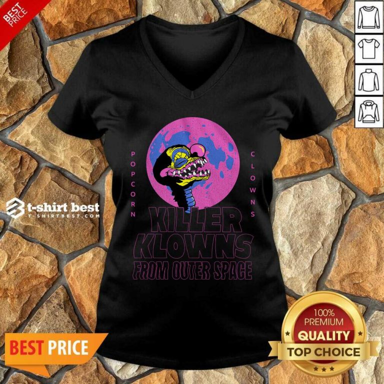 Original Popcorn Clowns Killer Klowns From Outer Space V-neck - Design By 1tees.com