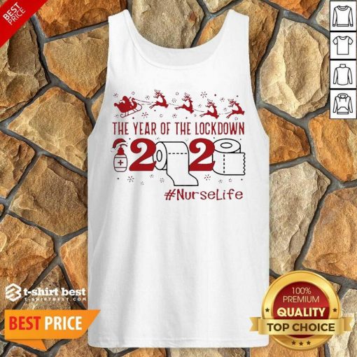 The Year Of The Lockdown 2020 #Nurselife Merry Christmas Tank Top - Design By 1tees.com