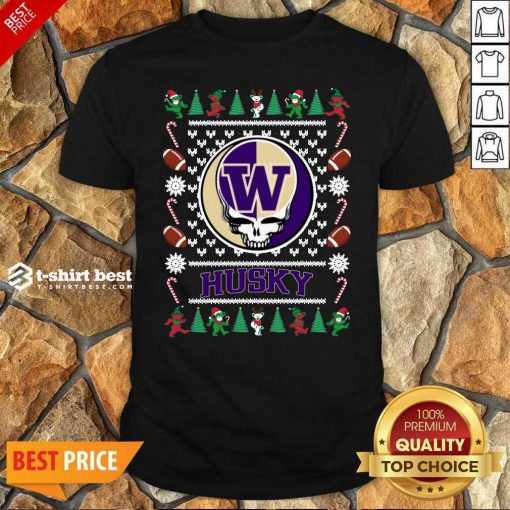 Original Washington Huskies Grateful Dead Ugly Christmas Shirt - Design By 1tees.com