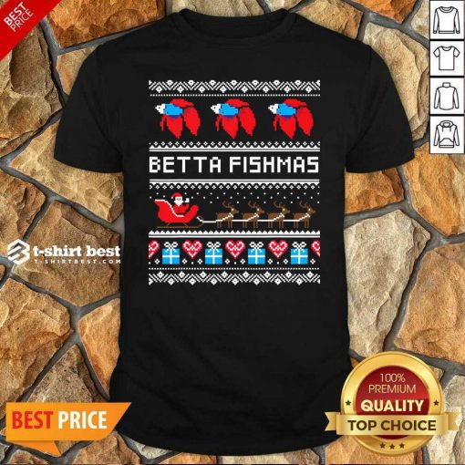 Premium Betta Fishmas Ugly Christmas Shirt - Design By 1tees.com