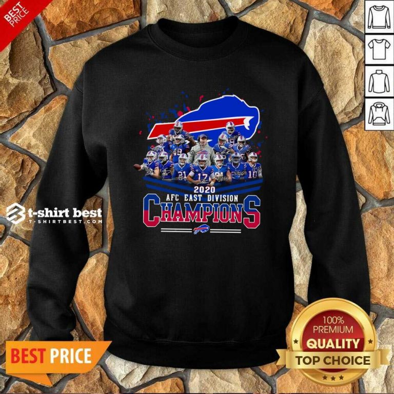 Buffalo Bills 2020 AFC East Division Champions Sweatshirt - Design By 1tees.com